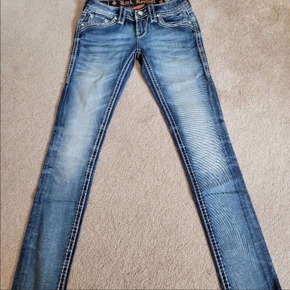 NWT ROCK REVIVAL ALIANA SKINNY JEAN 24 - Picture 3 of 6
